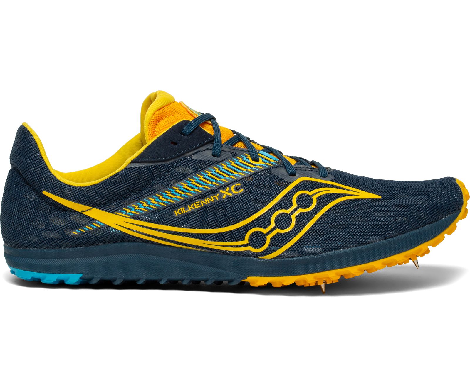 Férfi Saucony Kilkenny Xc9 Spike Futócipő Sötétkék Arany | HU 578TCE